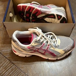 Asics Gel 1160 Women's 10 Running Athletic Shoes White Silver Pink